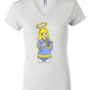 Women's Short Sleeve V-Neck T-Shirt Thumbnail