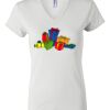 Women's Short Sleeve V-Neck T-Shirt Thumbnail