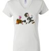 Women's Short Sleeve V-Neck T-Shirt Thumbnail