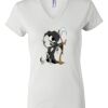 Women's Short Sleeve V-Neck T-Shirt Thumbnail