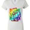 Women's Short Sleeve V-Neck T-Shirt Thumbnail