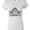 Women's Short Sleeve V-Neck T-Shirt Thumbnail