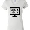 Women's Short Sleeve V-Neck T-Shirt Thumbnail