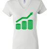 Women's Short Sleeve V-Neck T-Shirt Thumbnail