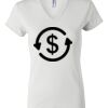Women's Short Sleeve V-Neck T-Shirt Thumbnail