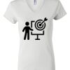 Women's Short Sleeve V-Neck T-Shirt Thumbnail
