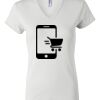 Women's Short Sleeve V-Neck T-Shirt Thumbnail