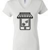 Women's Short Sleeve V-Neck T-Shirt Thumbnail
