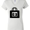 Women's Short Sleeve V-Neck T-Shirt Thumbnail