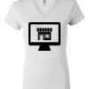 Women's Short Sleeve V-Neck T-Shirt Thumbnail