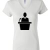 Women's Short Sleeve V-Neck T-Shirt Thumbnail