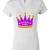 Women's Short Sleeve V-Neck T-Shirt Thumbnail