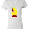 Women's Short Sleeve V-Neck T-Shirt Thumbnail