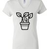 Women's Short Sleeve V-Neck T-Shirt Thumbnail