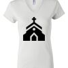 Women's Short Sleeve V-Neck T-Shirt Thumbnail