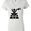 Women's Short Sleeve V-Neck T-Shirt Thumbnail