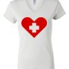 Women's Short Sleeve V-Neck T-Shirt Thumbnail