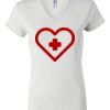 Women's Short Sleeve V-Neck T-Shirt Thumbnail
