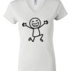 Women's Short Sleeve V-Neck T-Shirt Thumbnail