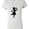 Women's Short Sleeve V-Neck T-Shirt Thumbnail