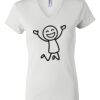 Women's Short Sleeve V-Neck T-Shirt Thumbnail