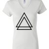 Women's Short Sleeve V-Neck T-Shirt Thumbnail