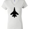 Women's Short Sleeve V-Neck T-Shirt Thumbnail