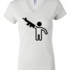 Women's Short Sleeve V-Neck T-Shirt Thumbnail