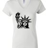 Women's Short Sleeve V-Neck T-Shirt Thumbnail