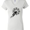 Women's Short Sleeve V-Neck T-Shirt Thumbnail