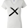 Women's Short Sleeve V-Neck T-Shirt Thumbnail